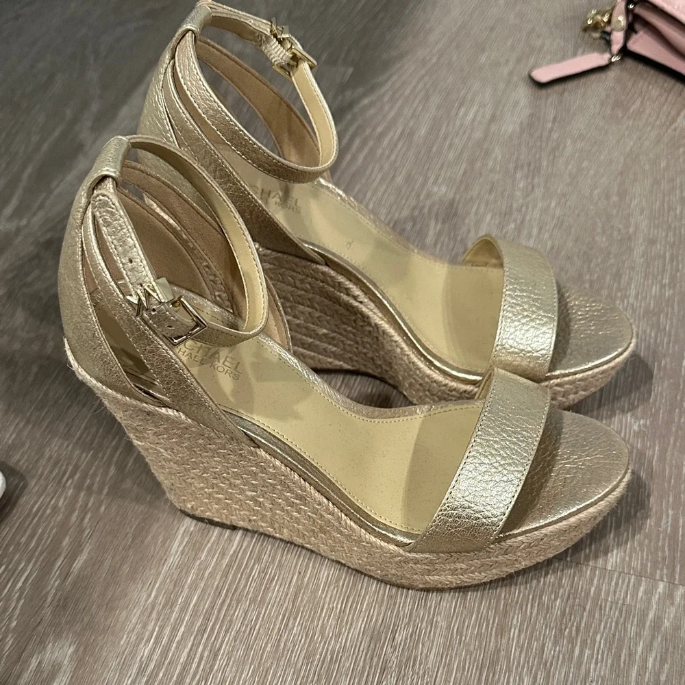 Michael Kors Metallic Gold Heels